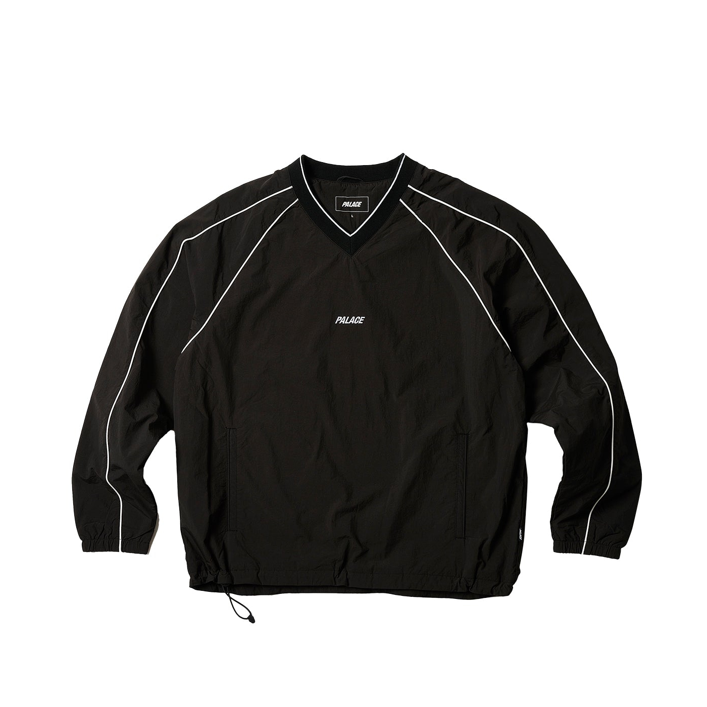 Thumbnail PIPED SHELL PULLOVER BLACK one color