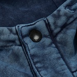 Thumbnail WASHED TERRY 1/4 PLACKET HOOD NAVY one color