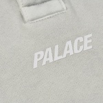 Thumbnail WASHED TERRY 1/4 PLACKET HOOD SMOKE GREY one color