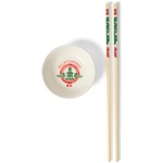 Thumbnail FORTUNATE CHOPSTICKS AND SIDE DISH SET WHITE one color