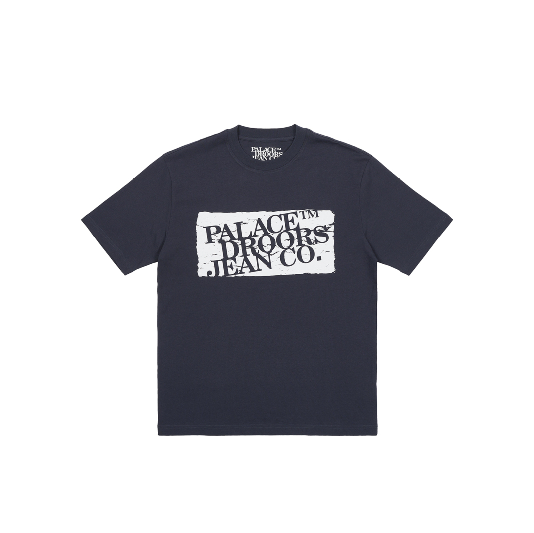 Palace Droors T-Shirt Navy - Summer 2023 - Palace Community