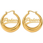 Thumbnail PALACE HOOP EARRINGS GOLD PLATED one color