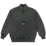 Thumbnail WASHED TERRY 1/2 ZIP FUNNEL BLACK one color