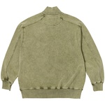 Thumbnail WASHED TERRY 1/2 ZIP FUNNEL THE DEEP GREEN one color