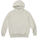 Thumbnail WASHED TERRY 1/4 PLACKET HOOD SMOKE GREY one color