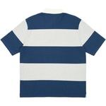 Thumbnail WIDE RUGBY POLO GREY MARL / NAVY one color