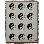 Thumbnail YIN YANG TAPESTRY BLANKET WHITE / BLACK one color