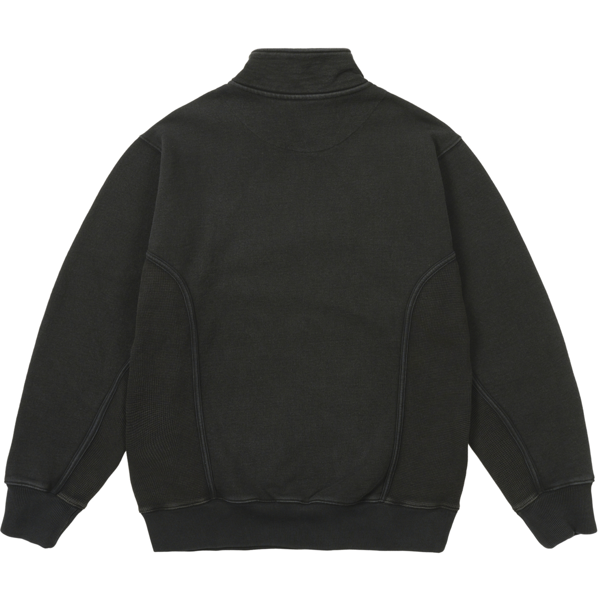Thumbnail 1/4 ZIP WASH OUT FUNNEL BLACK one color