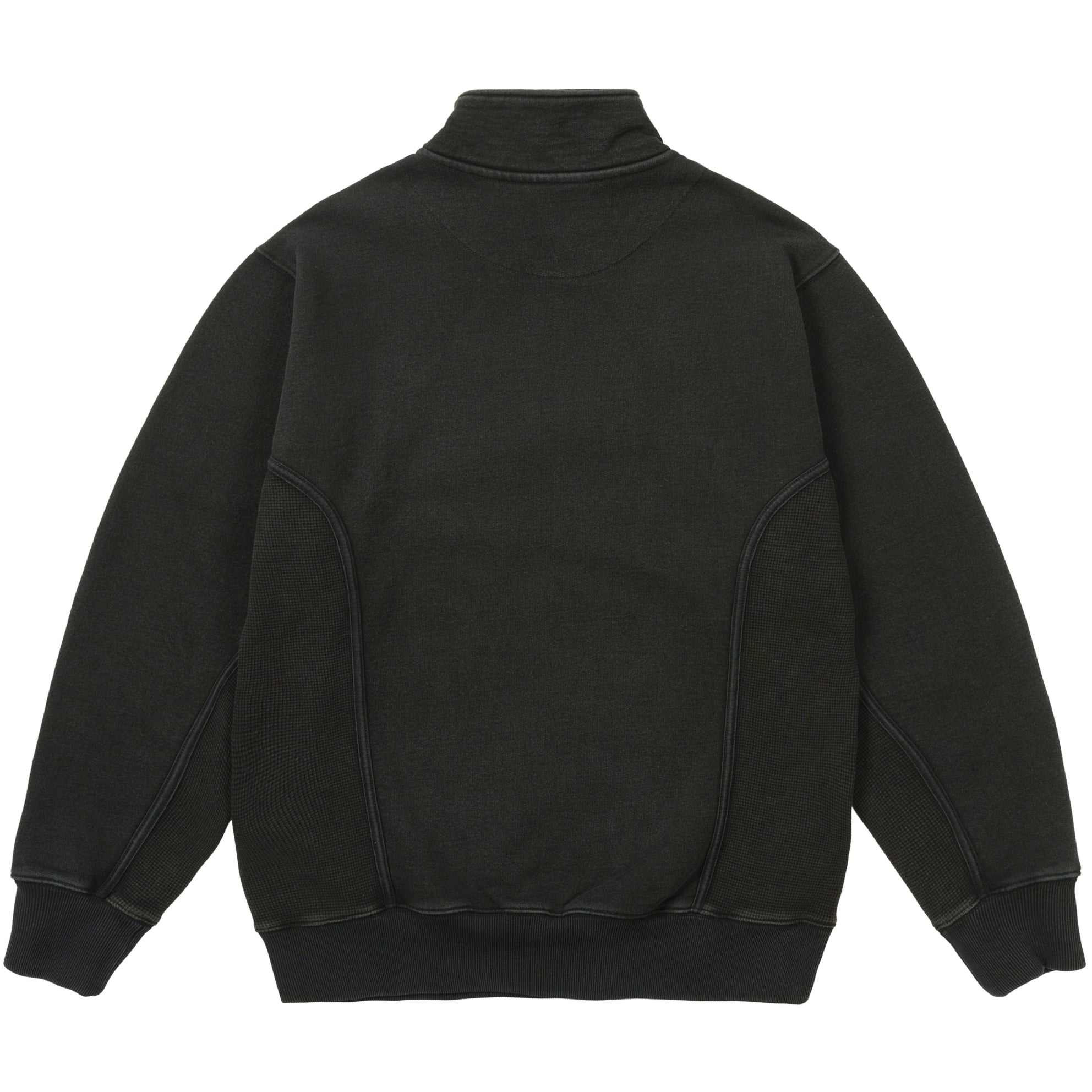 Thumbnail 1/4 ZIP WASH OUT FUNNEL BLACK one color