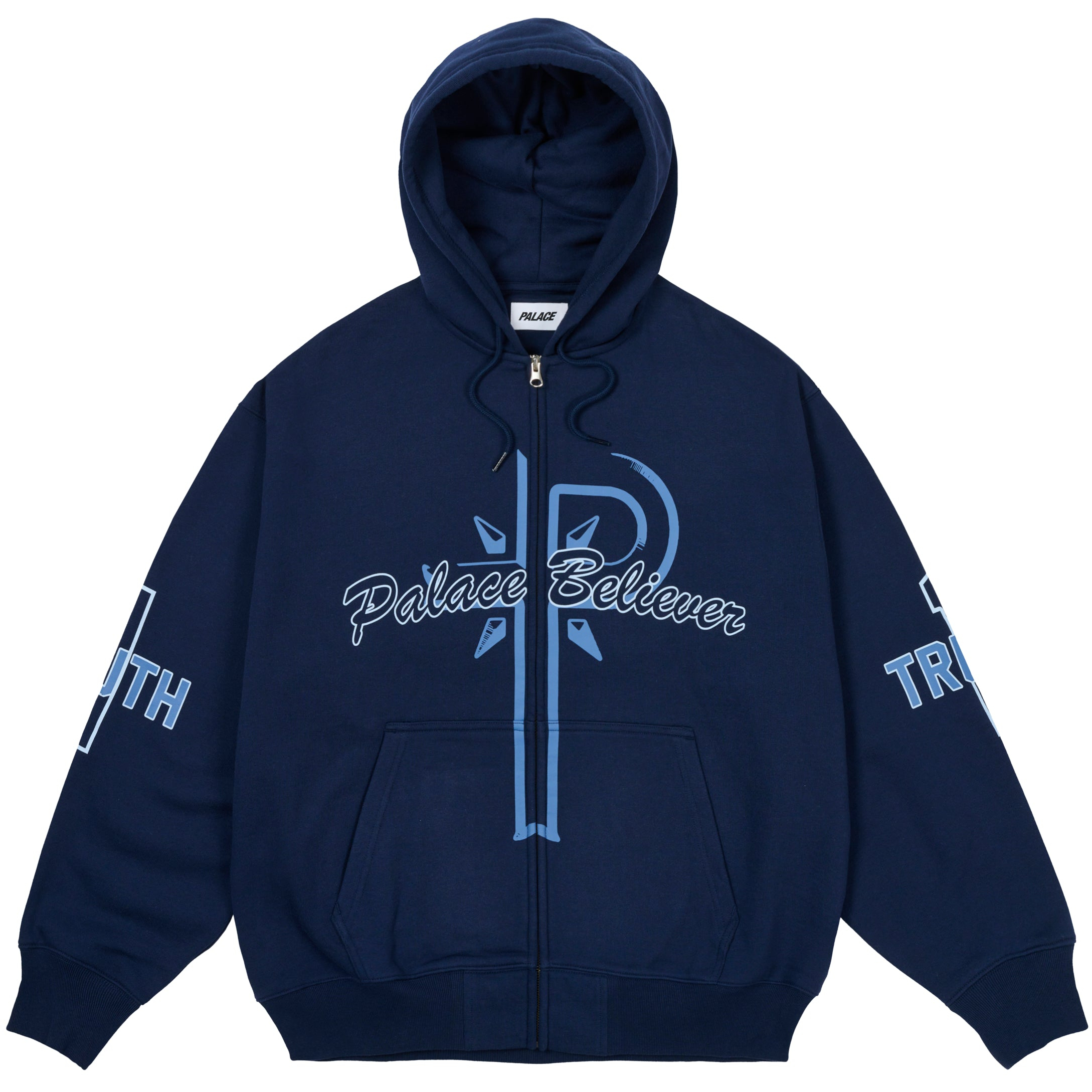 Thumbnail BELIEVER ZIP HOOD NAVY one color