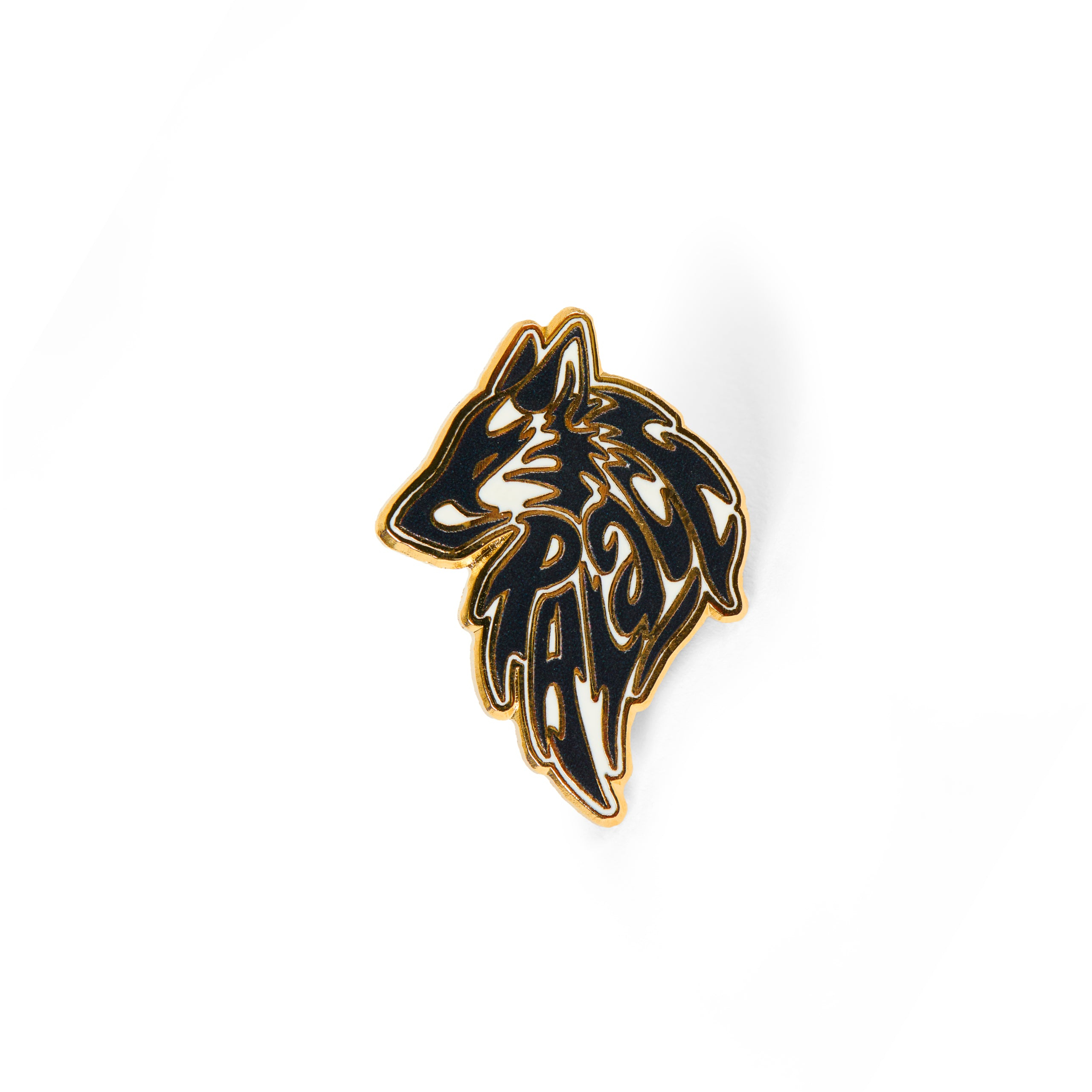Thumbnail LONE WOLF PIN BADGE BLACK / WHITE one color