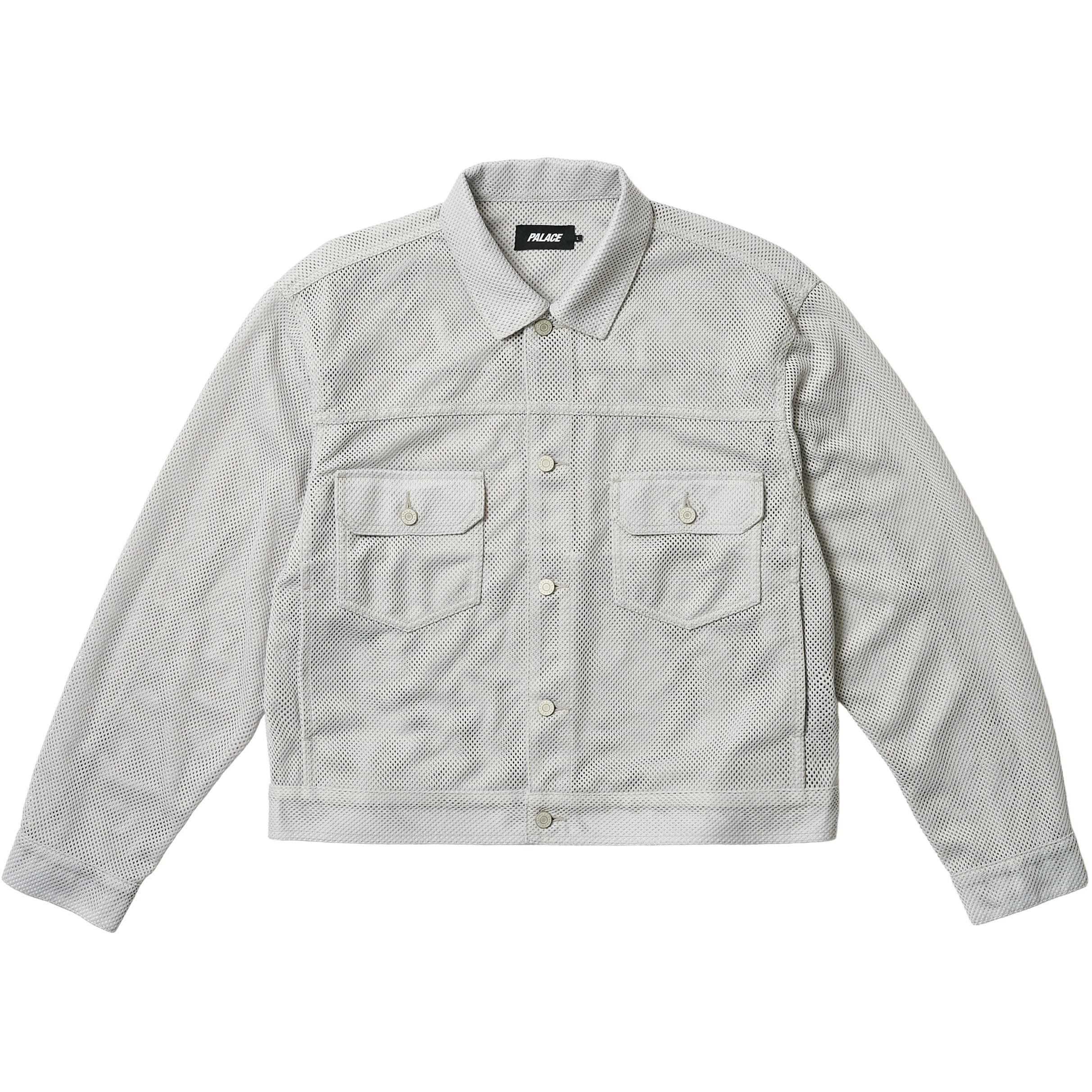 Thumbnail MESH TRUCKER JACKET CONCRETE GREY one color