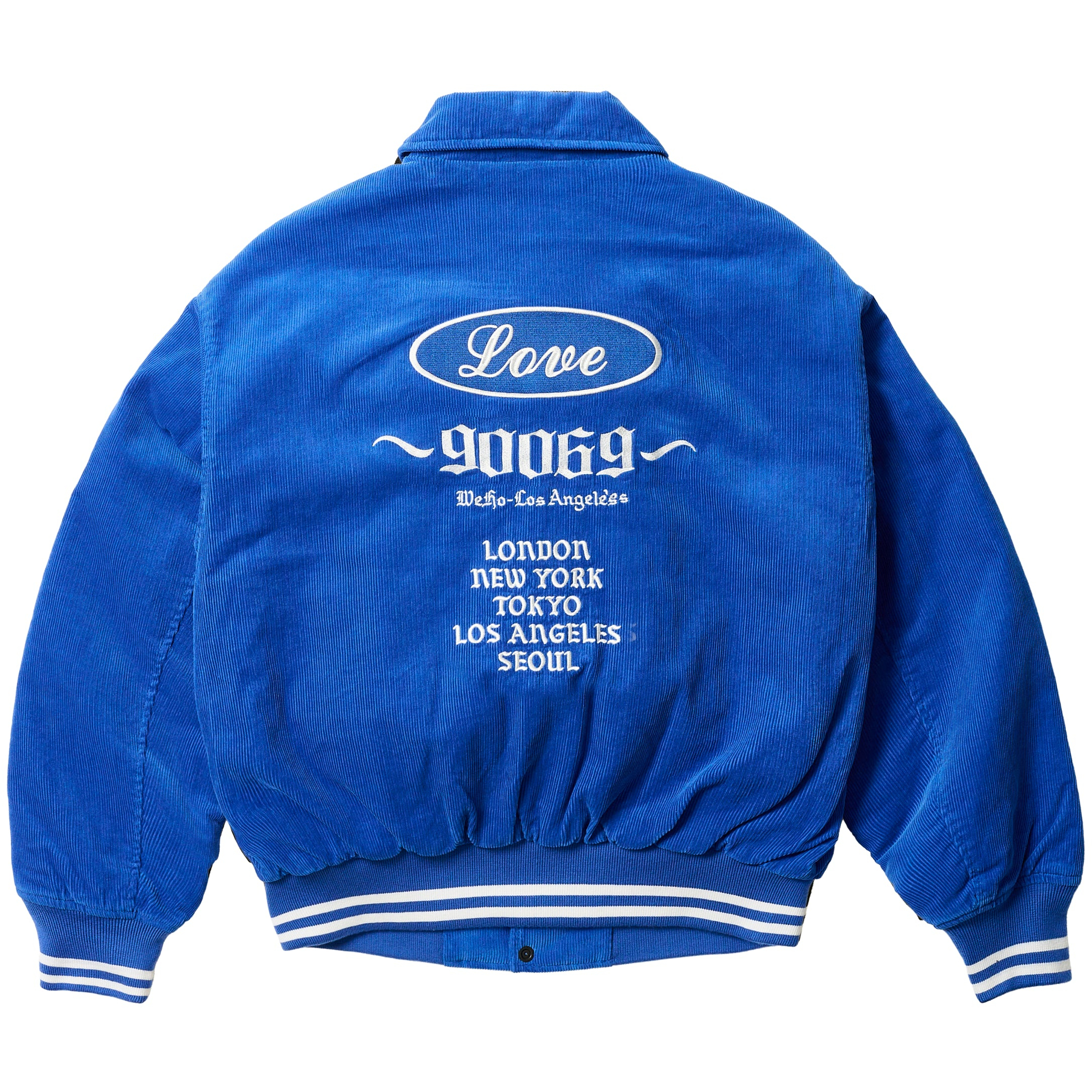 Thumbnail PALACE LOVE VARSITY JACKET BLUE one color
