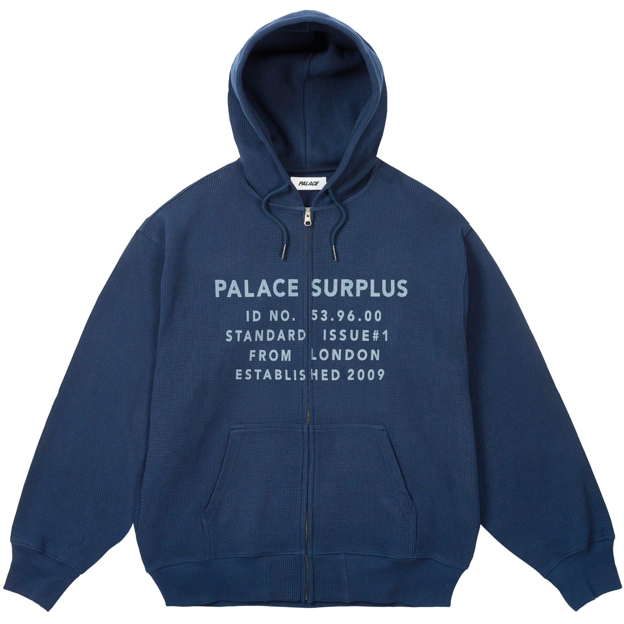 Thumbnail STAMP WAFFLE ZIP HOOD NAVY one color