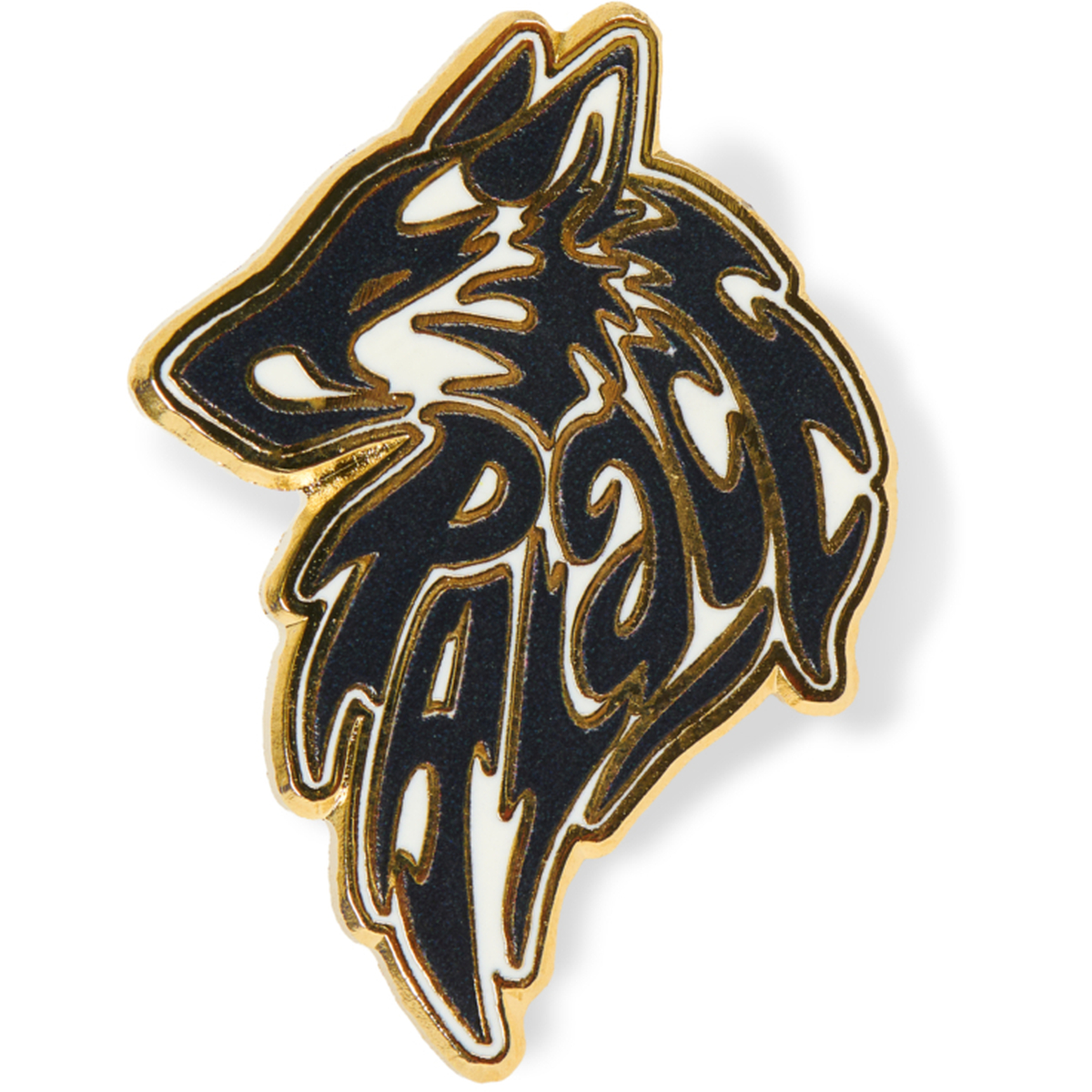 Thumbnail LONE WOLF PIN BADGE BLACK / WHITE one color