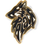 Thumbnail LONE WOLF PIN BADGE BLACK / WHITE one color