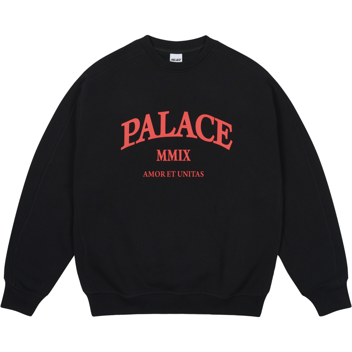 UNITAS OVERSIZED CREW BLACK one color