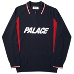 Thumbnail POLO ZIP KNIT BLACK one color