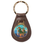 Thumbnail LEATHER KEYRING one color