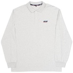 Thumbnail BASICALLY A LONGSLEEVE POLO GREY MARL one color