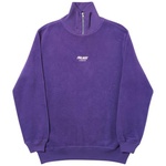 Thumbnail BRUSHER ZIP NECK SWEAT PURPLE one color