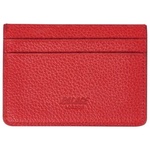 Thumbnail LEATHER CARD HOLDER RED one color