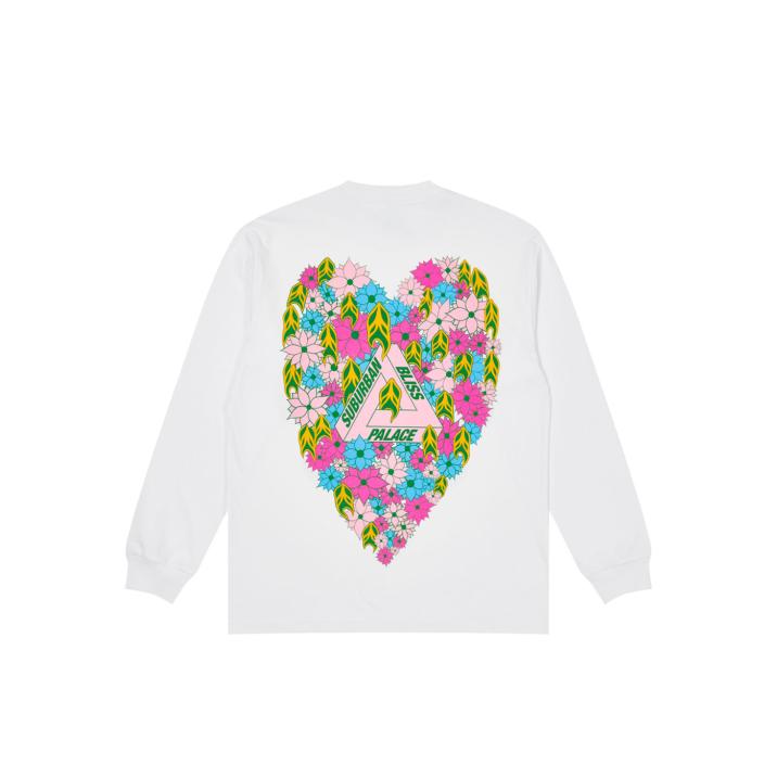 Thumbnail PALACE SUBURBAN BLISS PEACE AND LOVE LONGSLEEVE WHITE one color