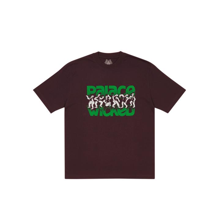 WICKED T-SHIRT BURGUNDY one color