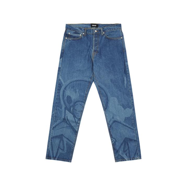 Thumbnail PALACE ZOMBY DENIM JEANS STONE WASH one color