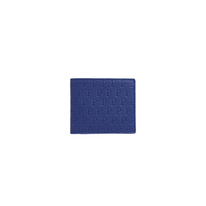 Thumbnail P EMBOSSED BILLFOLD WALLET NAVY / BLUE one color