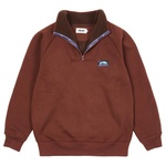 Thumbnail BONDED FLEECE 1/4 ZIP BROWN one color
