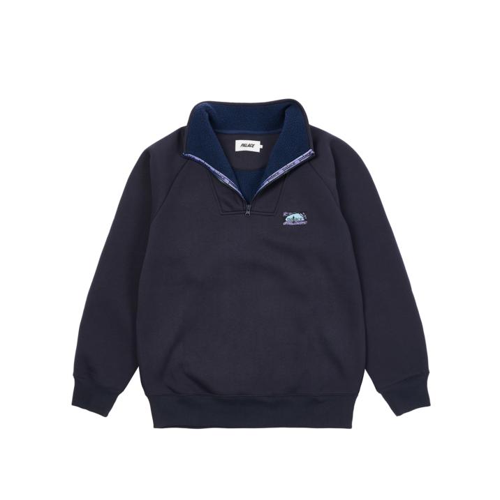 Thumbnail BONDED FLEECE 1/4 ZIP NAVY one color