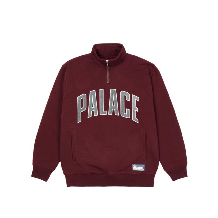 Thumbnail 1/4 ZIP FUNNEL WINE one color