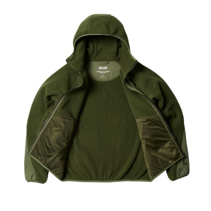 Thumbnail THERMA HOODED FLEECE JACKET OLIVE one color