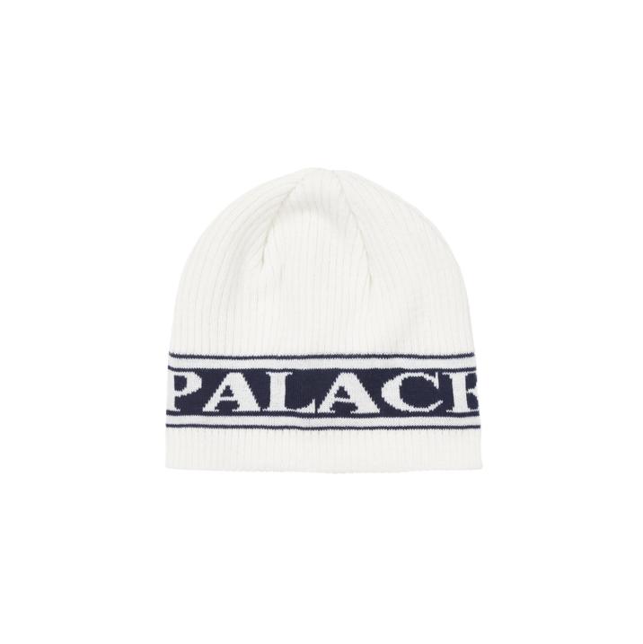 Thumbnail PALACE JEANS NEIN CUFF BEANIE WHITE one color