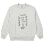 Thumbnail PALACE LONDINIUM QUILTED CREW GREY MARL one color