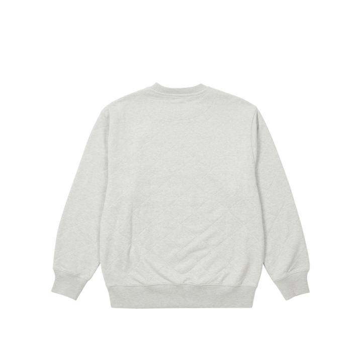 Thumbnail PALACE LONDINIUM QUILTED CREW GREY MARL one color