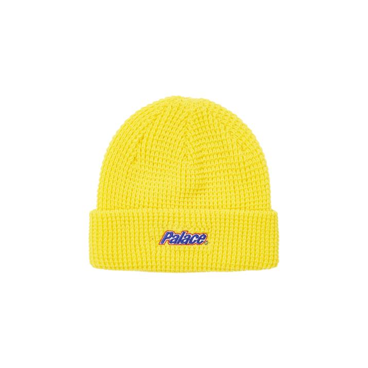 LOWERCASE FONT BEANIE YELLOW one color