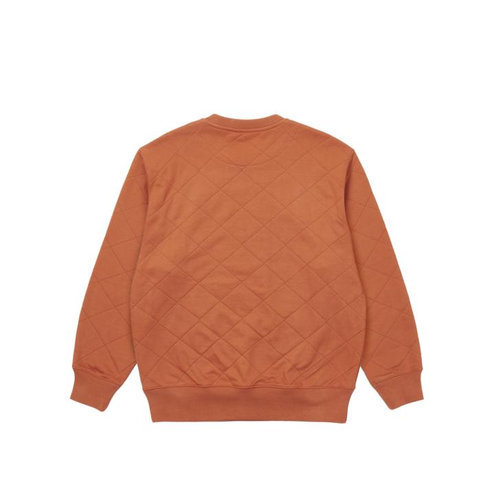 PALACE LONDINIUM QUILTED CREW RUST one color