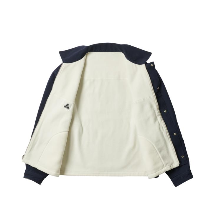 Thumbnail REVERSIBLE CANVAS FLEECE JACKET NAVY / NATURAL one color