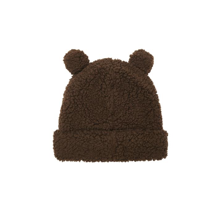 FUZZY EAR BEANIE BROWN one color