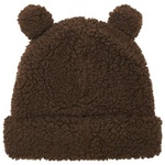 Thumbnail FUZZY EAR BEANIE BROWN one color
