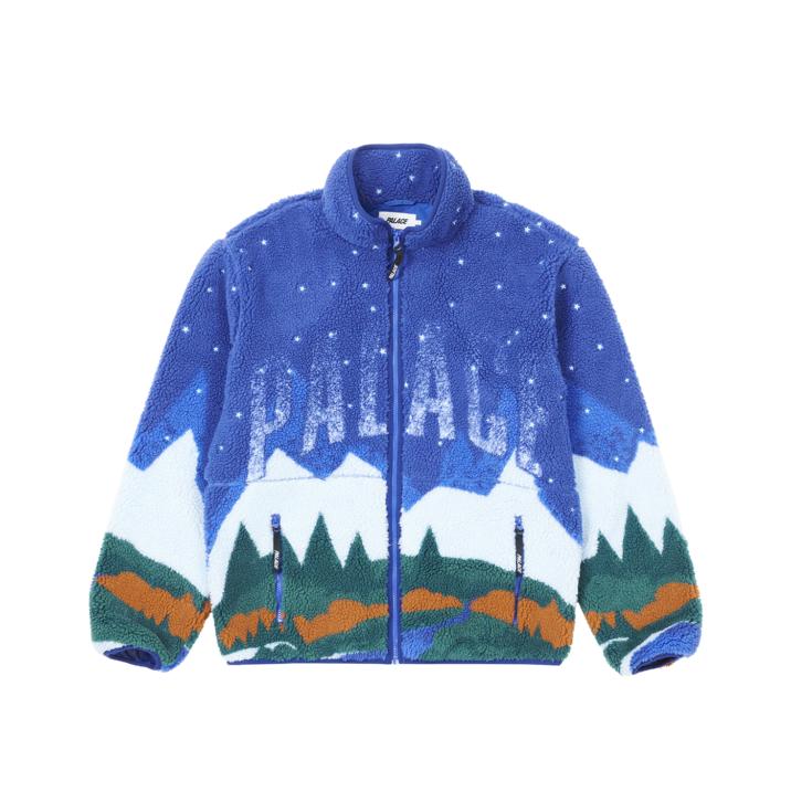 Thumbnail PEAK FUNNEL FLEECE BLUE one color
