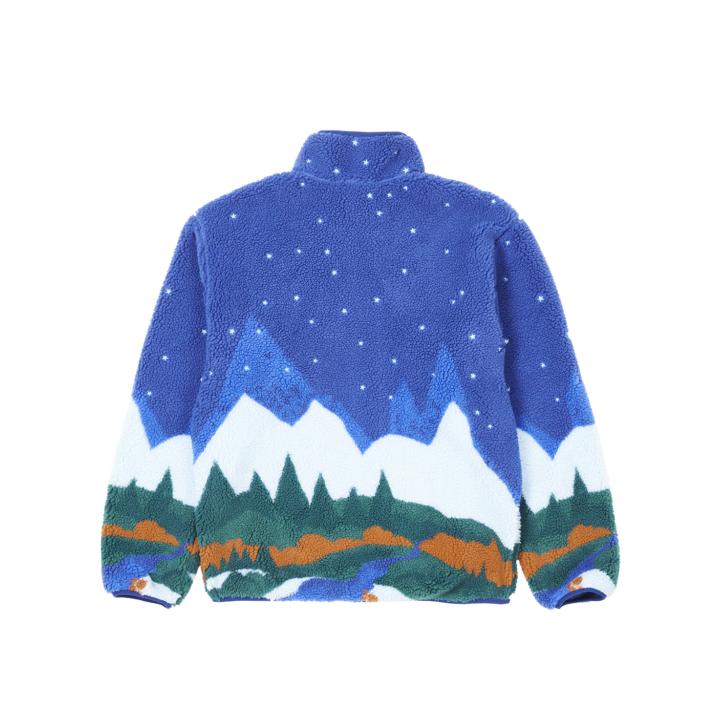 Thumbnail PEAK FUNNEL FLEECE BLUE one color
