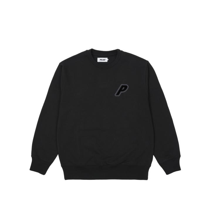 Thumbnail P-3 APPLIQUE CREW BLACK one color