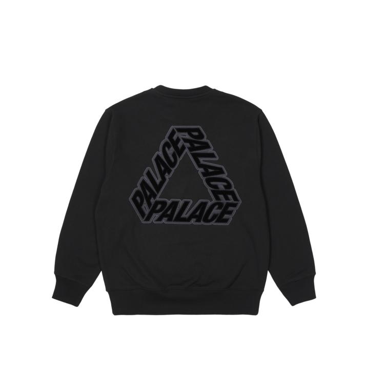Thumbnail P-3 APPLIQUE CREW BLACK one color
