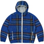 Thumbnail REVERSIBLE CHECK FLEECE JACKET BLUE one color