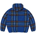 Thumbnail REVERSIBLE CHECK FLEECE JACKET BLUE one color