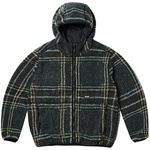 Thumbnail REVERSIBLE CHECK FLEECE JACKET BLACK one color
