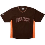Thumbnail PANEL V-NECK JERSEY BROWN one color